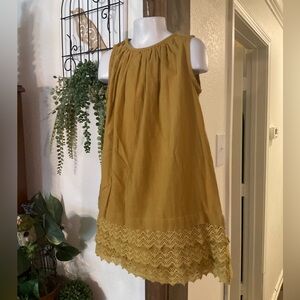 Mustard Yellow Kids Casual Dress